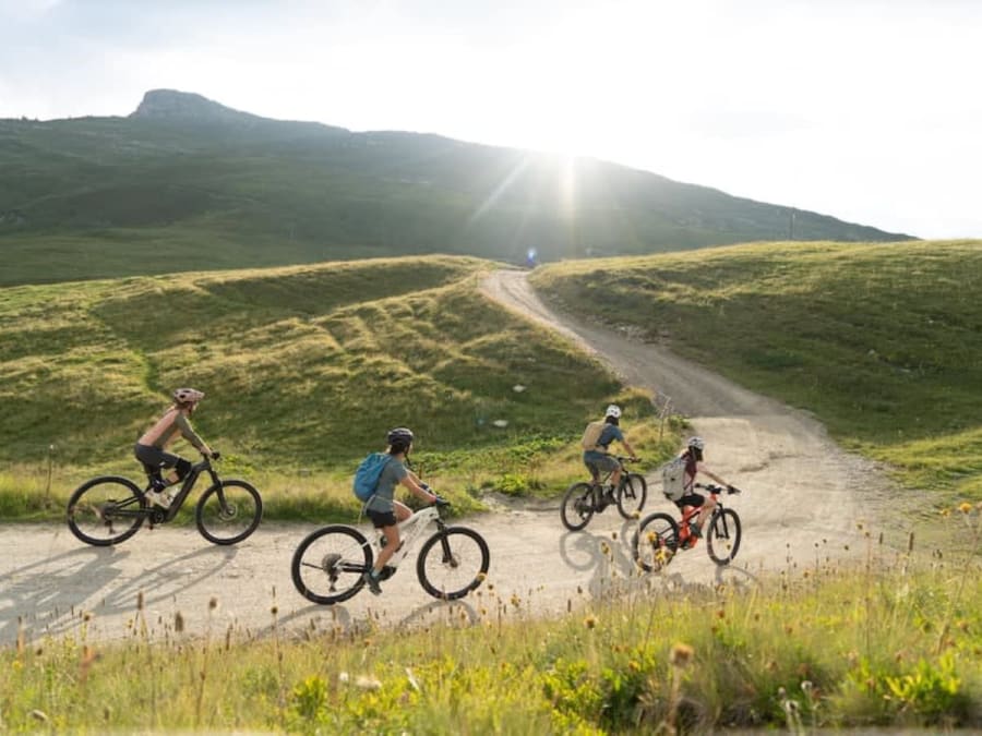 Randonnée à VTT électrique découverte d'un alpage secret (74)