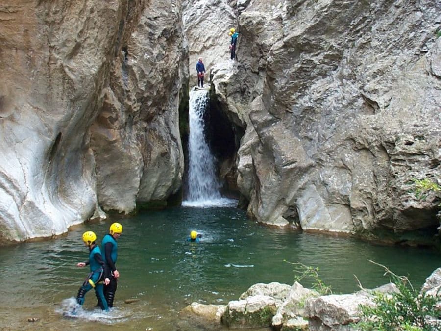 Canyoning in the Gorges de Galamus (66)