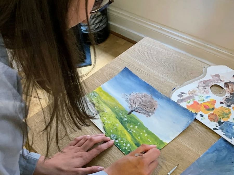 Taller de pintura en el viejo Lyon (69)