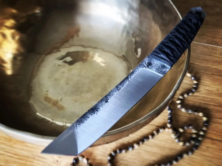 Knife forging workshop in Saint-Galmier (42), France