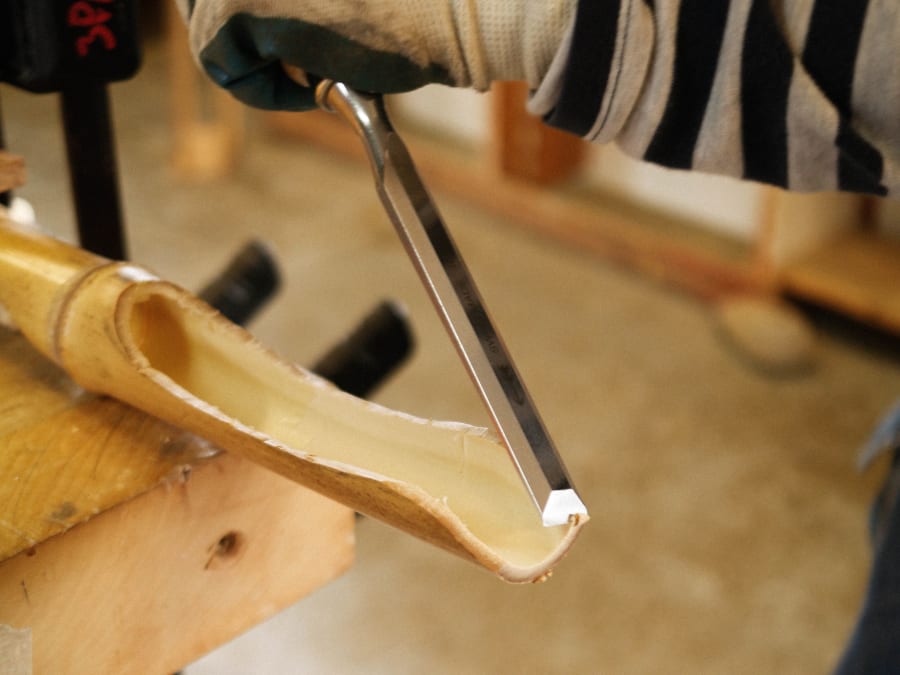 Workshop to create a bamboo object in Lahage (31)