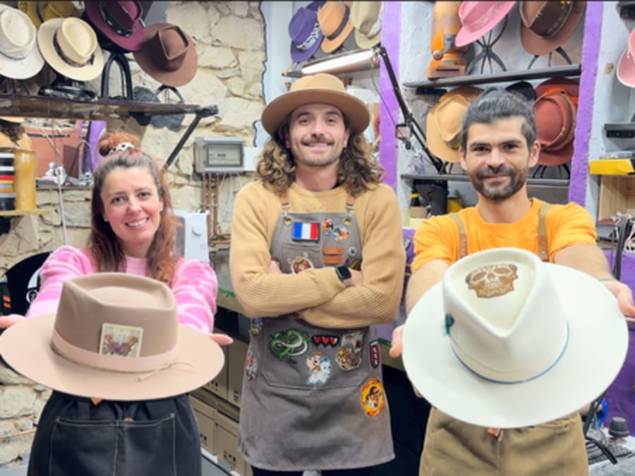 Hat-making workshop in Gorbio (06)