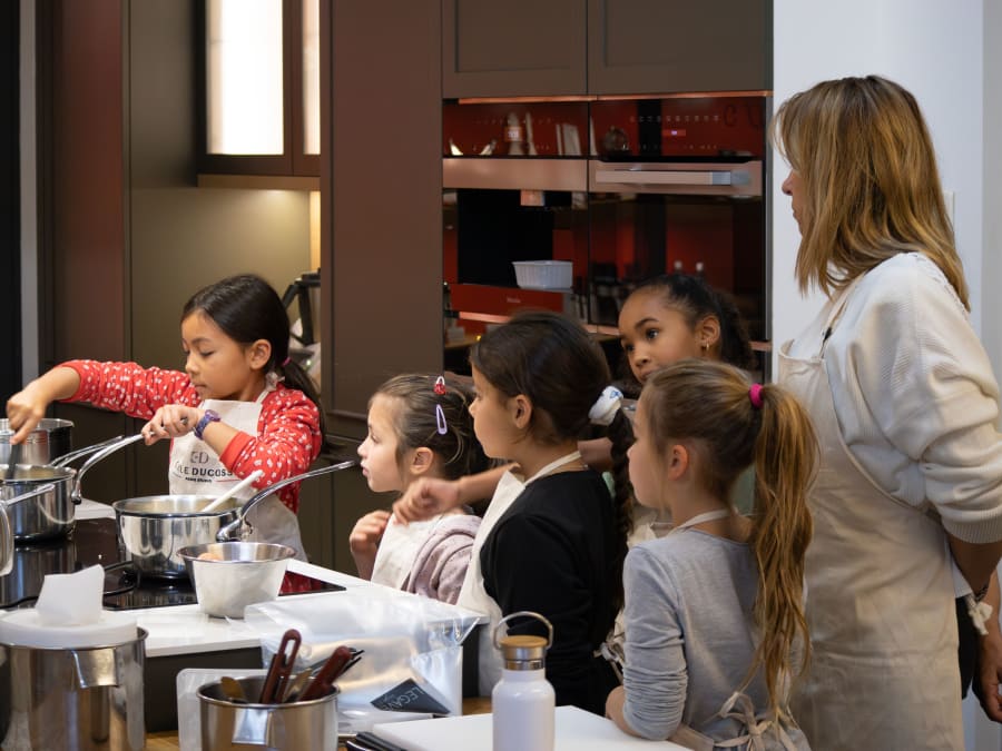 Taller de cocina para niños en la escuela de cocina Ducasse