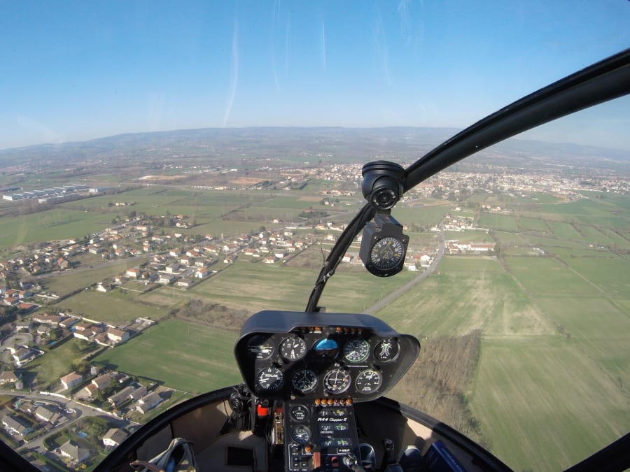 Vuelo de iniciación en helicóptero sobre Saint-Etienne (42)