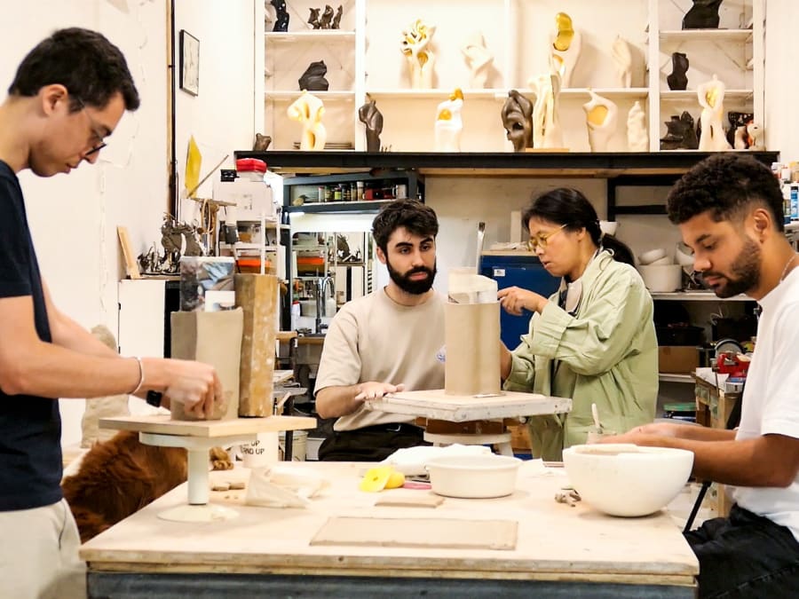 Atelier céramique création d'un vase à Gennevilliers (92)