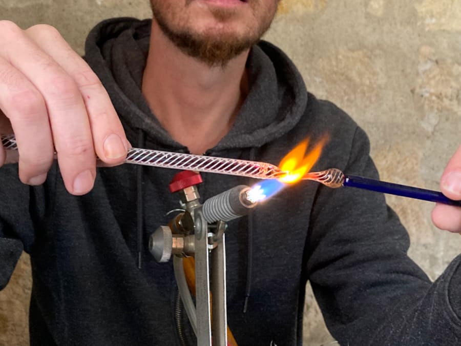 Taller de soplado de vidrio en L'Isle-Adam (95)