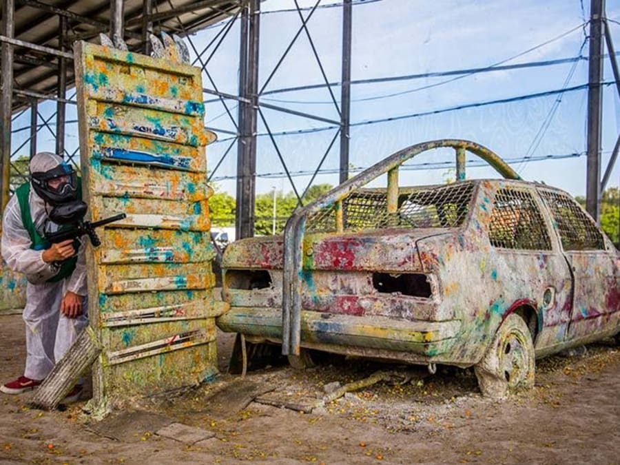 Paintball en el parque de aventuras Ice Mountain de Bélgica