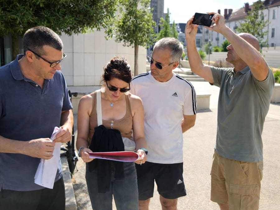 Rally urbano en el centro de Metz