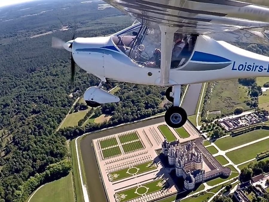 Vol en ULM multiaxe au-dessus des châteaux de la Loire
