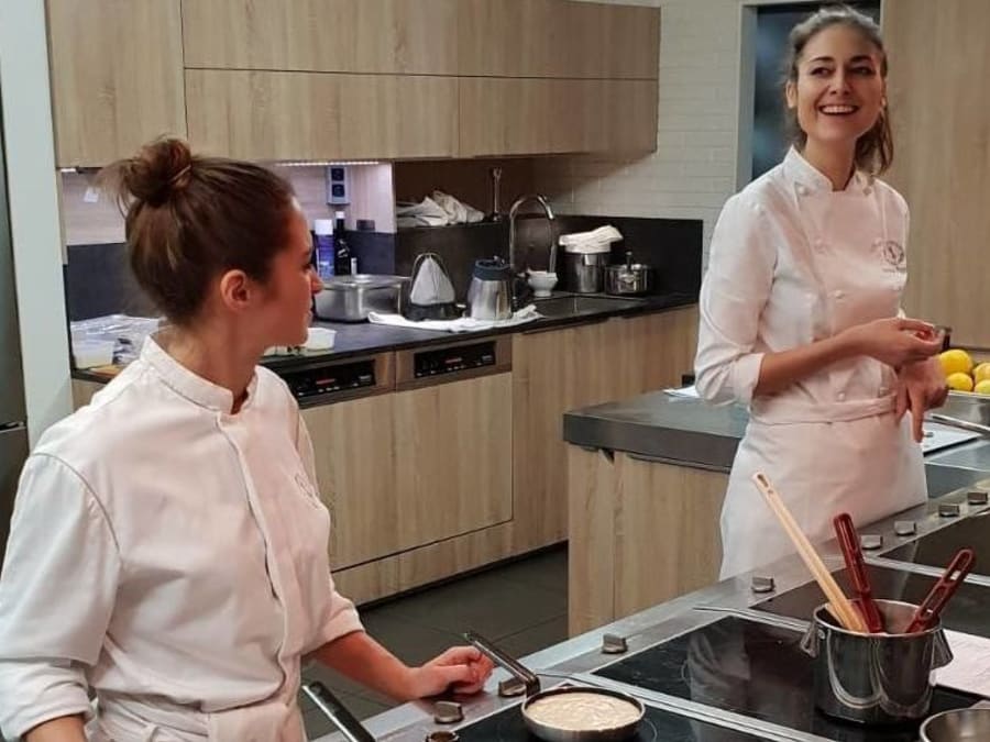 Clase de pastelería "Le praliné" en la Escuela Ducasse