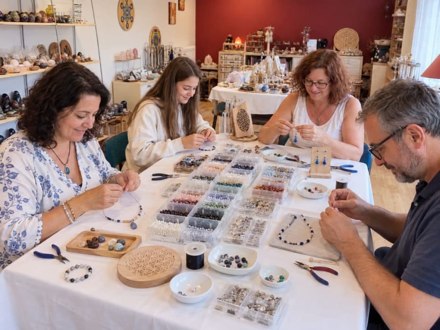 Workshop: twee sieraden maken van natuurstenen in Bordeaux (33)