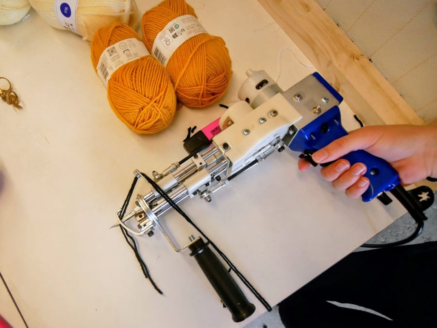 Atelier création d'un tapis en "Tufting" à Paris 11ème