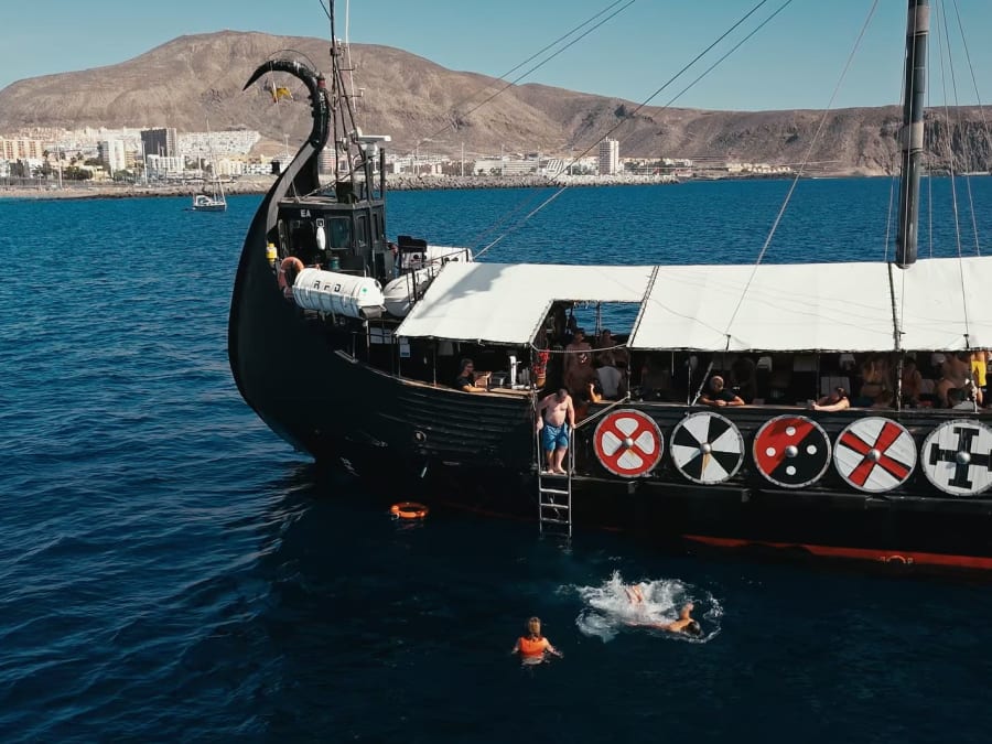 Croisière viking 3h, baignade et observation dauphins à Tenerife