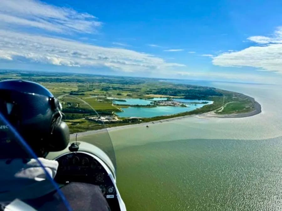Primer vuelo en autogiro en la Bahía de Somme (80)