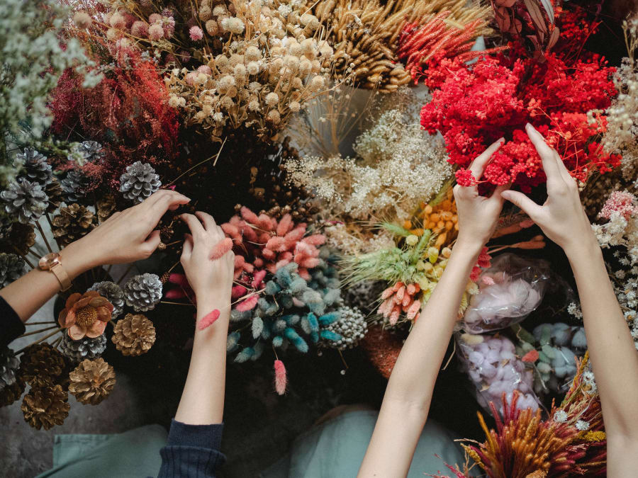 Taller de flores secas en Famars (59)