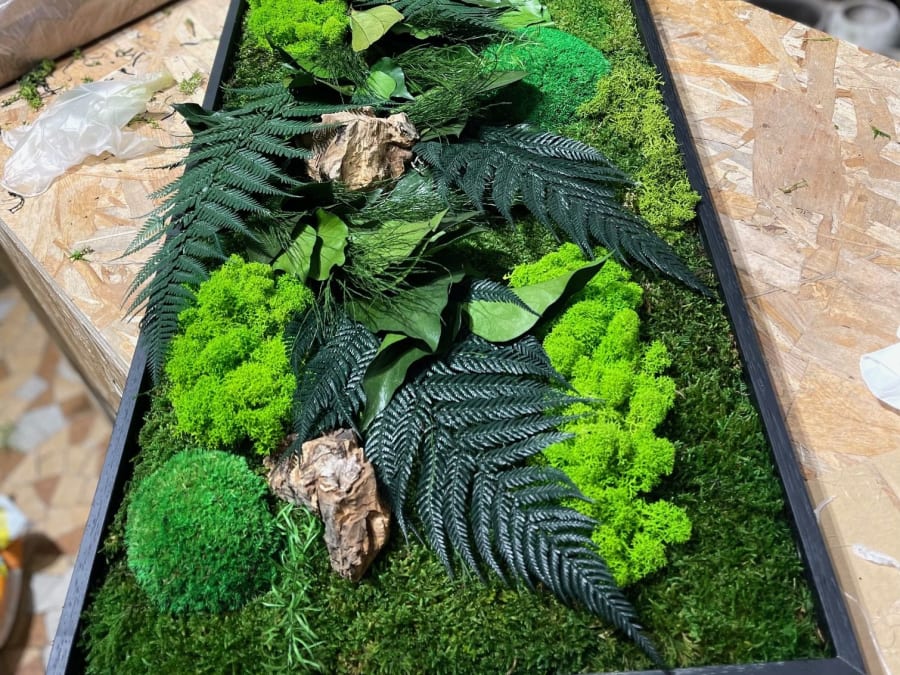 Team Building fresque végétale à Paris 11ème