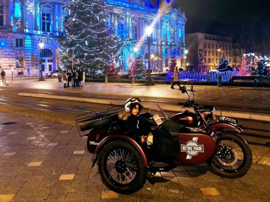 Balade nocturne en Side-Car à Tours (37)