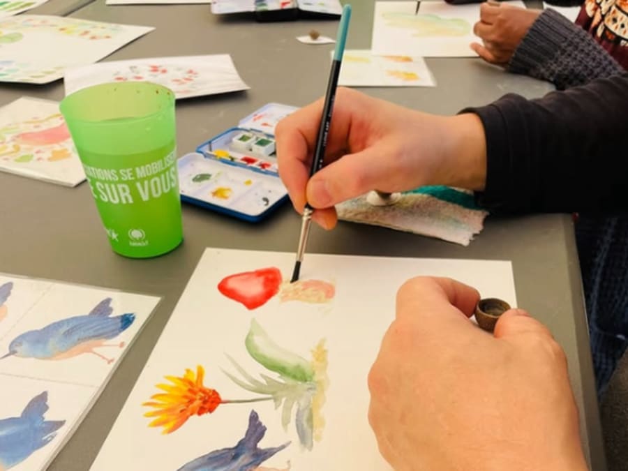 Iniciación al dibujo con acuarela en Saint-Herblain (44)