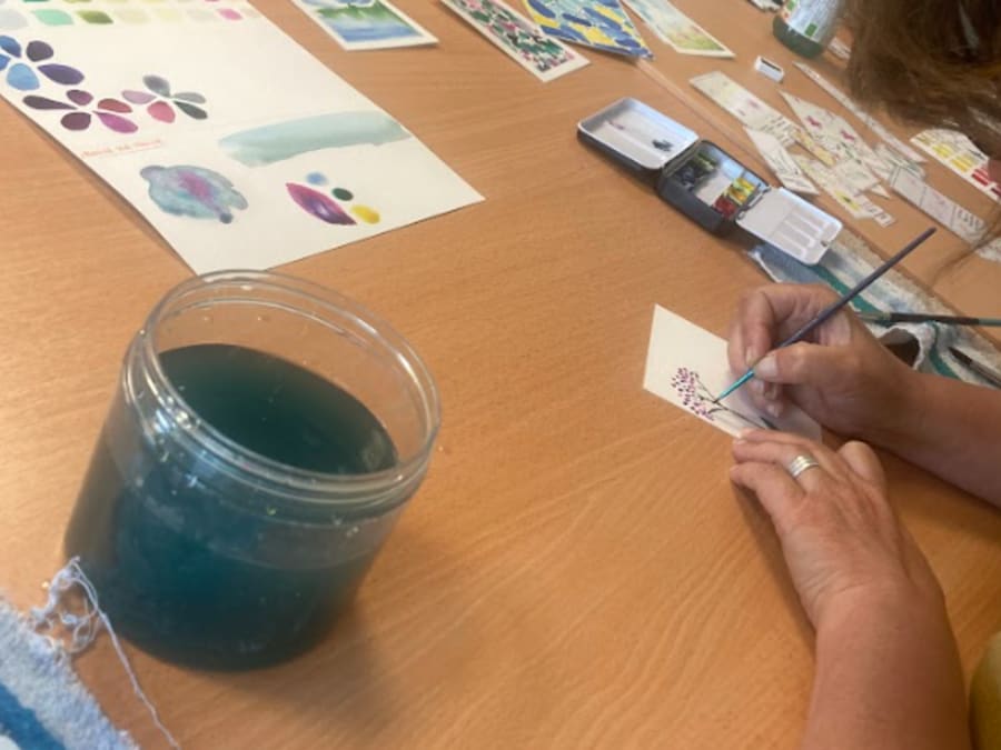 Iniciación al dibujo con acuarela en Saint-Herblain (44)