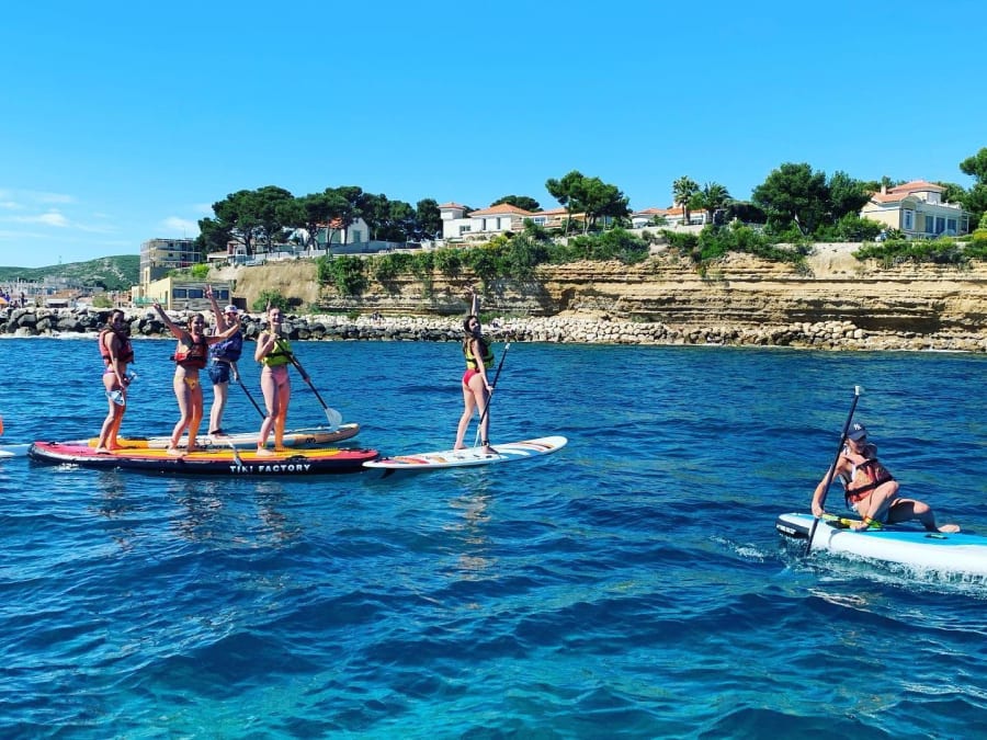 Aperitivo guiado al atardecer en Stand-up Paddle en Carry-le-Rou
