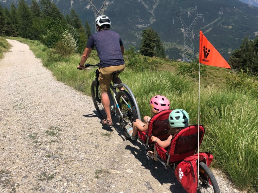 Balade familiale en  VTT électrique à Réallon (05)