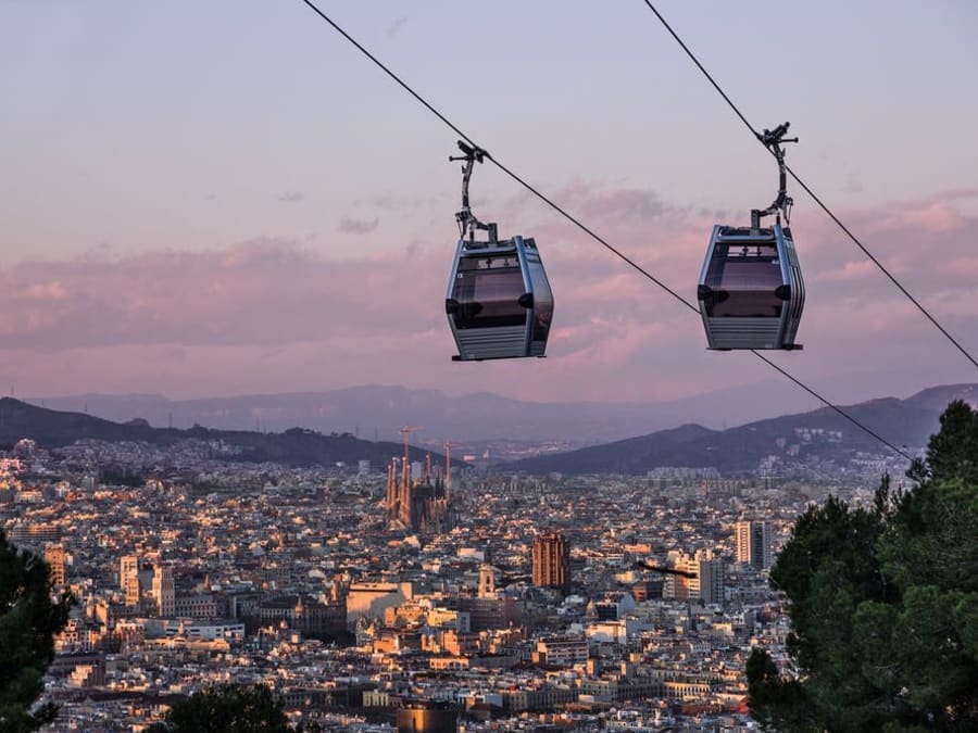 Billet aller-retour pour le téléphérique de Montjuïc à Barcelone