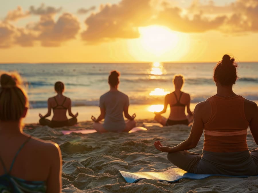 Boat trip and yoga on a creek in the Var (83)