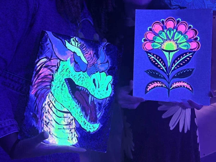 Team building peinture dans le noir à Paris 17ème