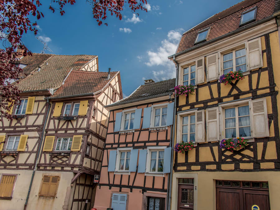 Concentración urbana en el centro de Colmar