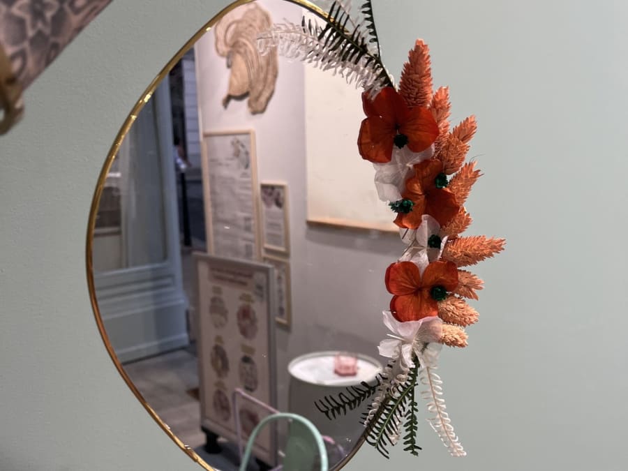 Atelier miroir en fleurs séchées à Bourges (18)