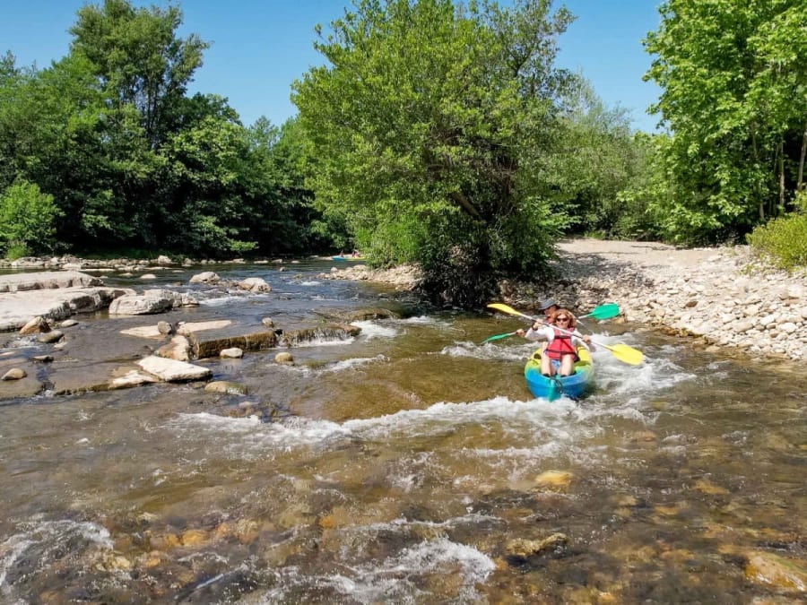 Alquiler de canoas en Le Vans: por el Chassezac