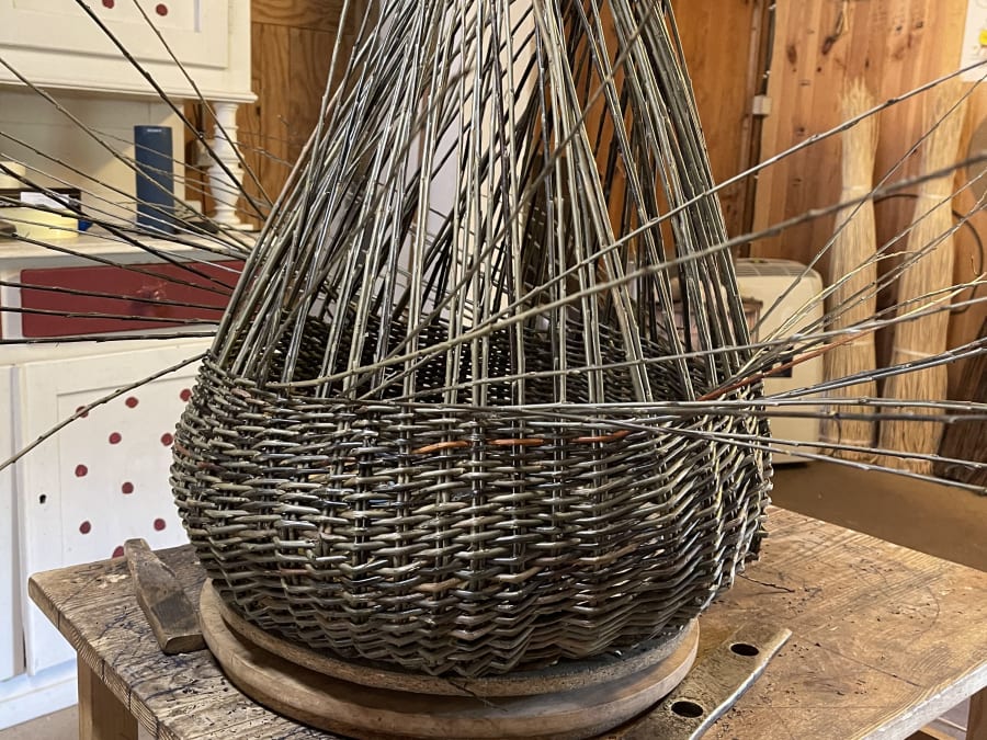 Atelier panier rond en osier à La Petite-Pierre (67)