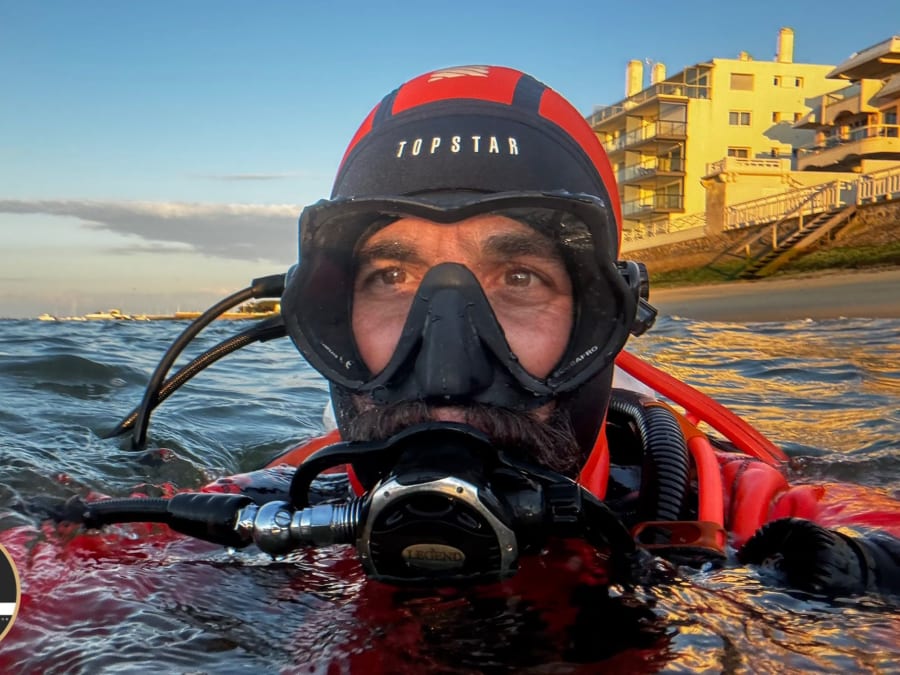 Scuba diving experience on Lac de Cazaux (33)