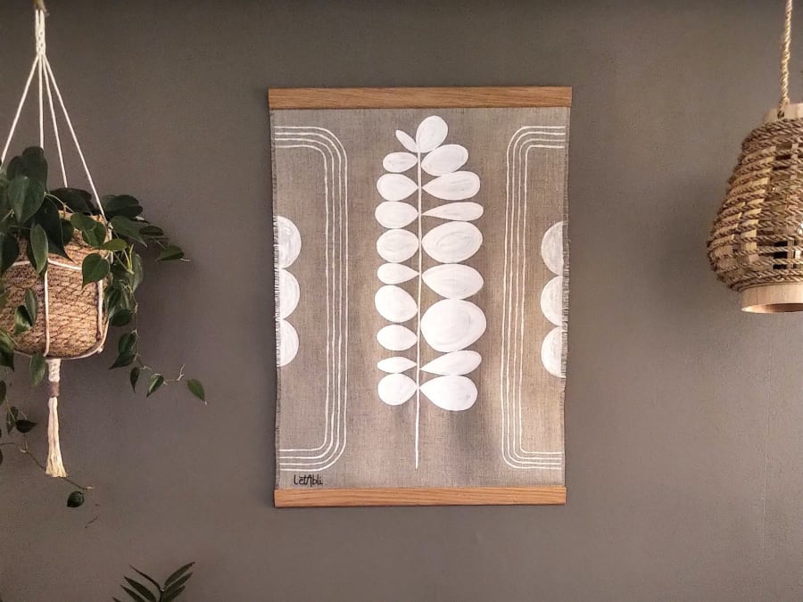 Atelier "punch ta tenture" de peinture sur tissu et bois (81)