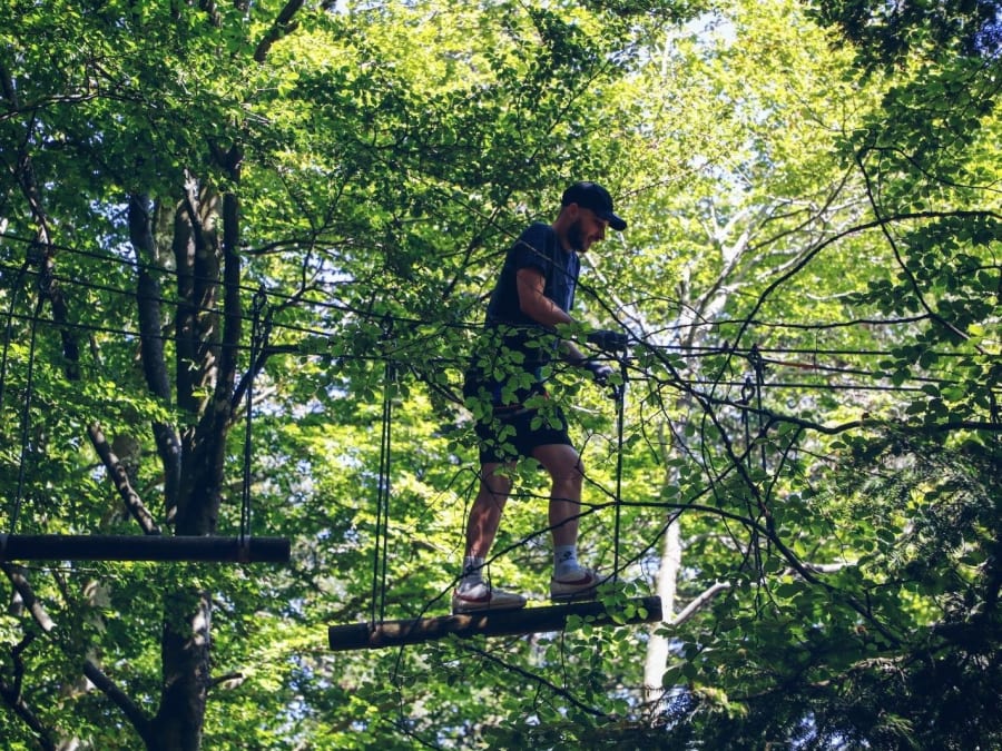 Parc Accrobranche au Ballon d'Alsace dans les Hautes-Vosges (68)