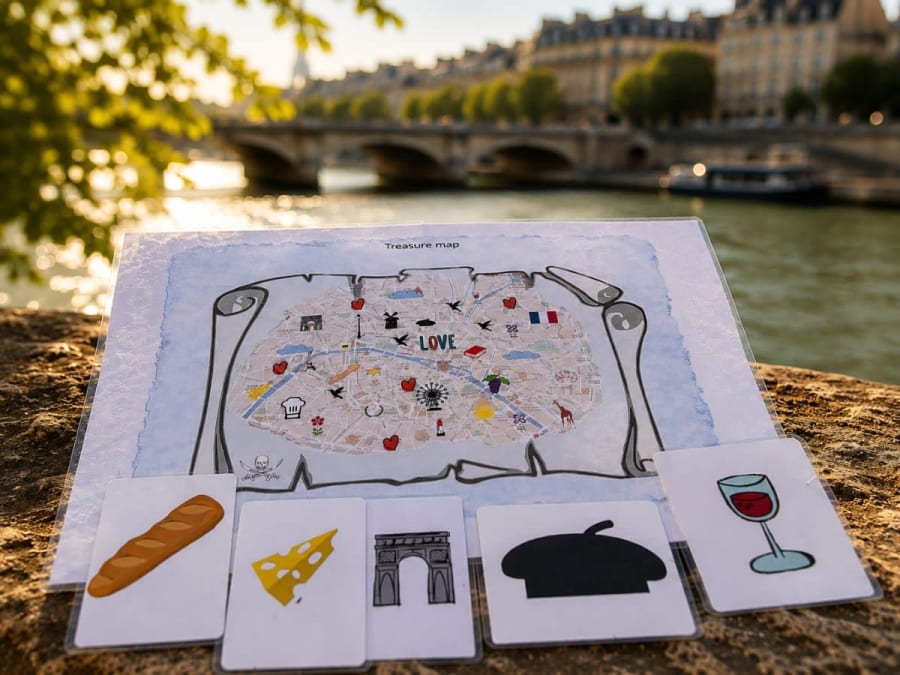 Caça ao tesouro ao longo do Sena, no 1.º arrondissement de Paris