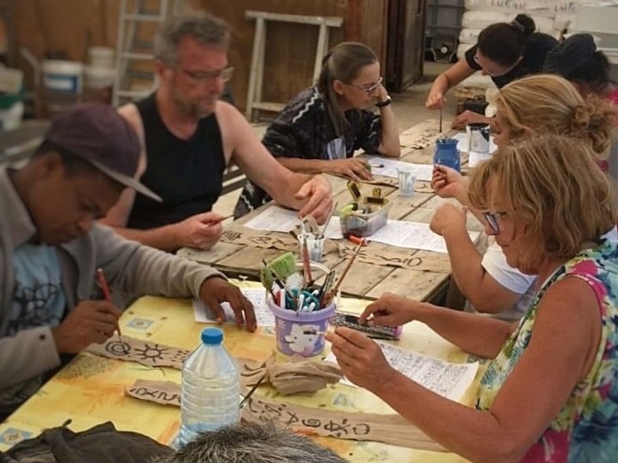 Team building création d'une fresque collective