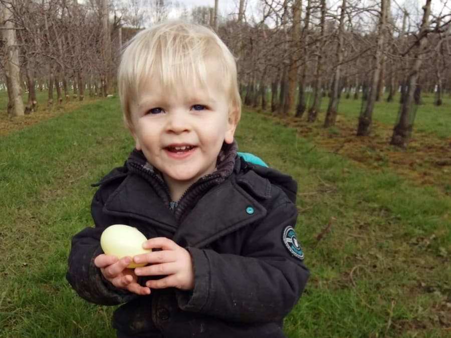 Chasse aux œufs pour Pâques à la cueillette de Compans !
