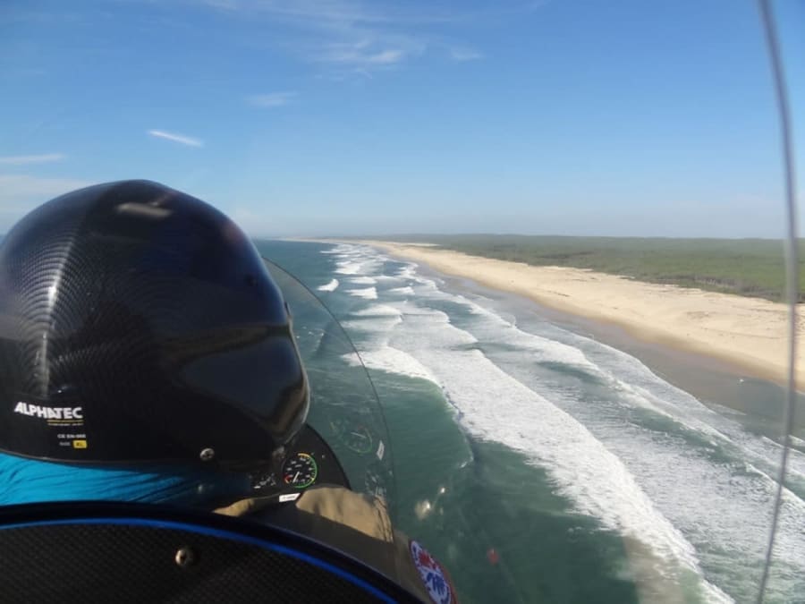 First Microlight Flight on Île aux Oiseaux (85)