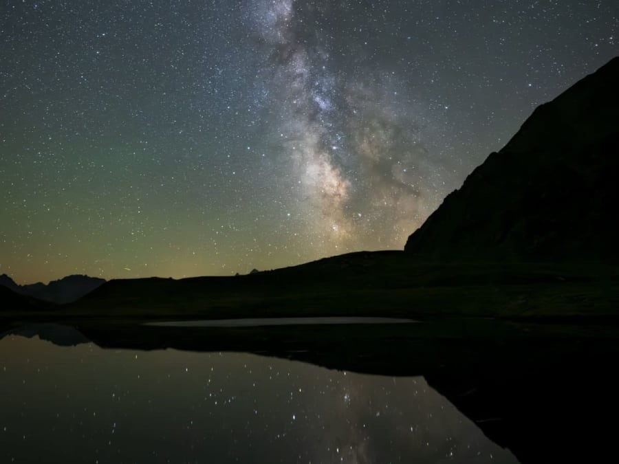 Aventure photo nocturne "Ciel étoilé" près de Cauterets (65)