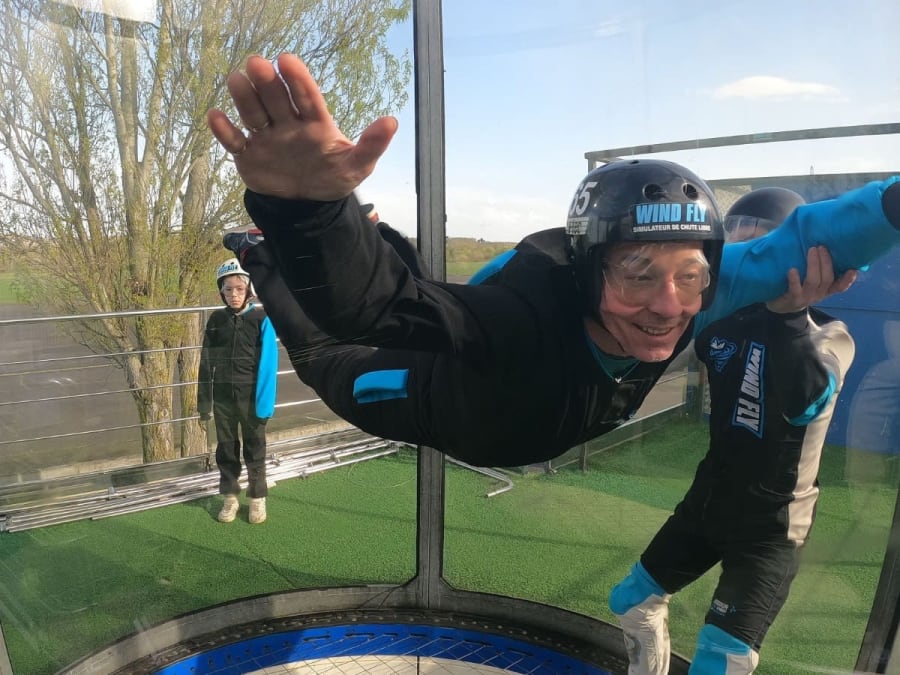 Simulateur de chute libre en soufflerie à Charmeil (03)