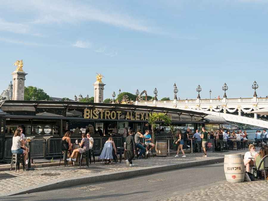 Péniche Bistrot Alexandre III Paris 7ème 