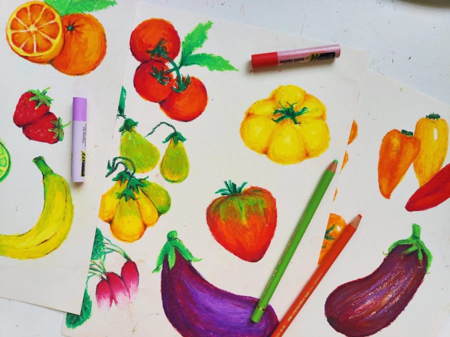 Oficina de desenho criativo para crianças com o tema dos legumes, em Saint-Avertin (37)