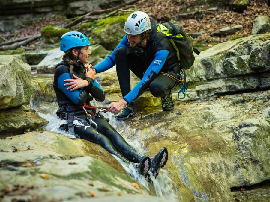 Team Building Canyoning au Canyon d’Angon près d'Annecy (74)