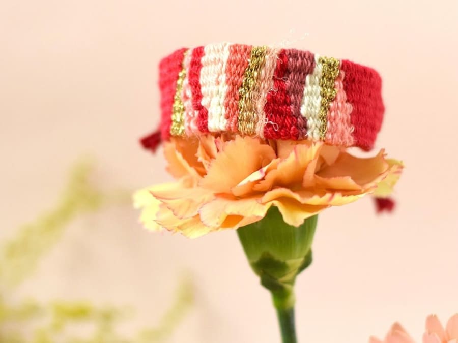 Atelier tissage de bracelet manchette à Montauban (82)