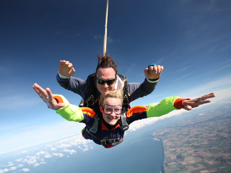 Parachute jumping Deauville Trouville Honfleur Etretat (76)