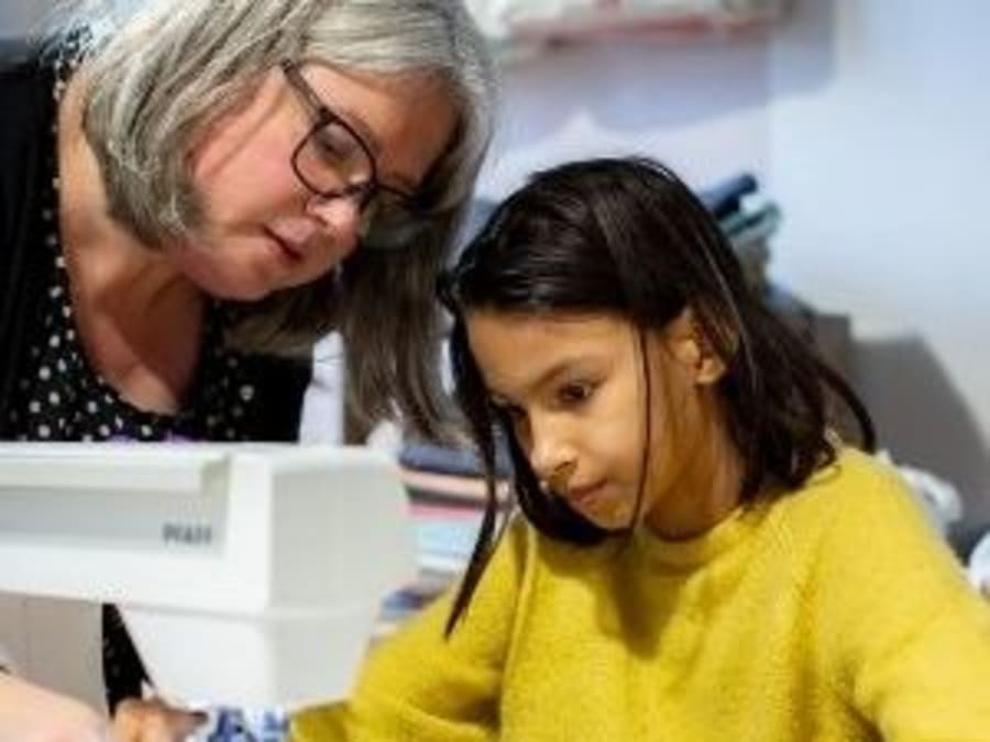 Children's totebag sewing workshop in Suresnes (92)