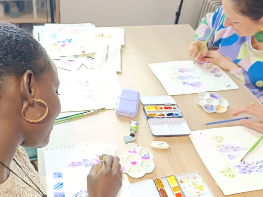 Watercolor workshop in Lyon 1st