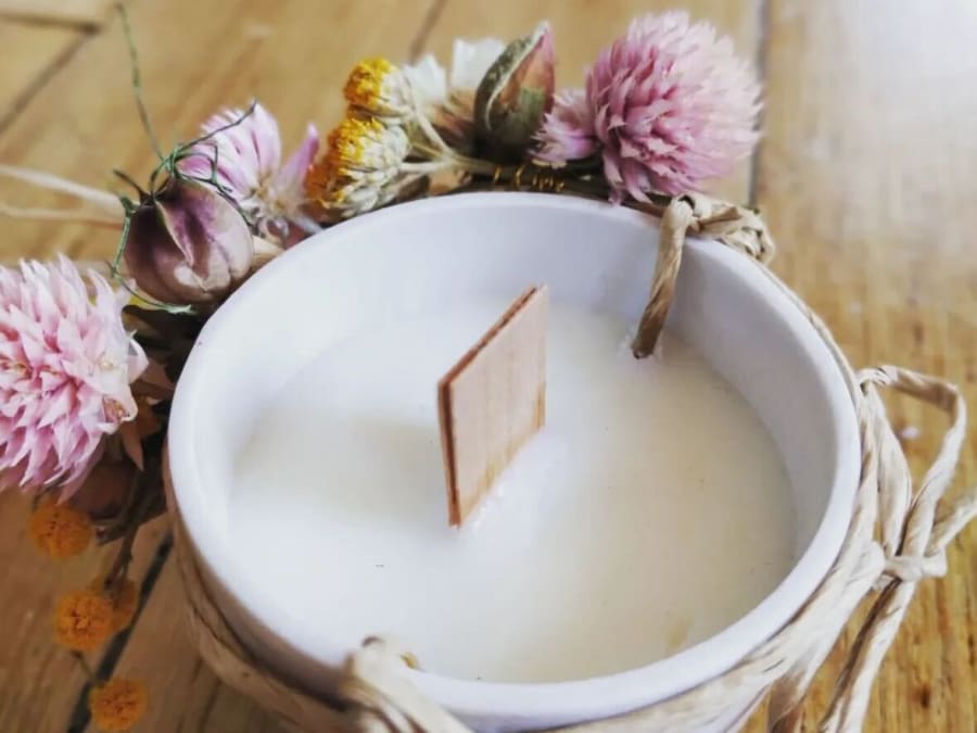 Atelier Bougie parfumée et fleurie à Lyon 4ème