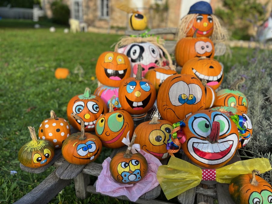 Atelier citrouilles sculptées  à la Cueillette de Servigny (77)
